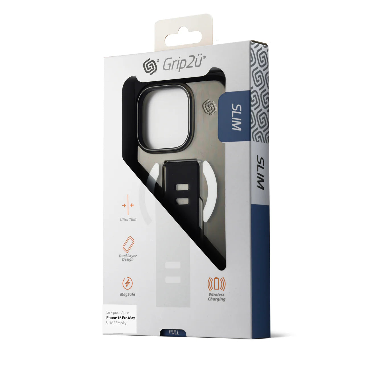 Grip2U iPhone 16 Pro Slim MagSafe | Smokey Grip2U iPhone 16 Pro Slim MagSafe | Smokey